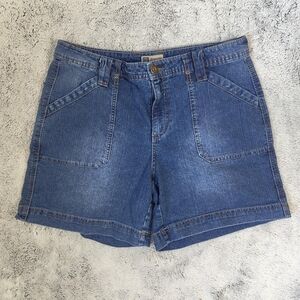 2000s Y2K Faded Glory Blue Denim Jean Shorts Size 14